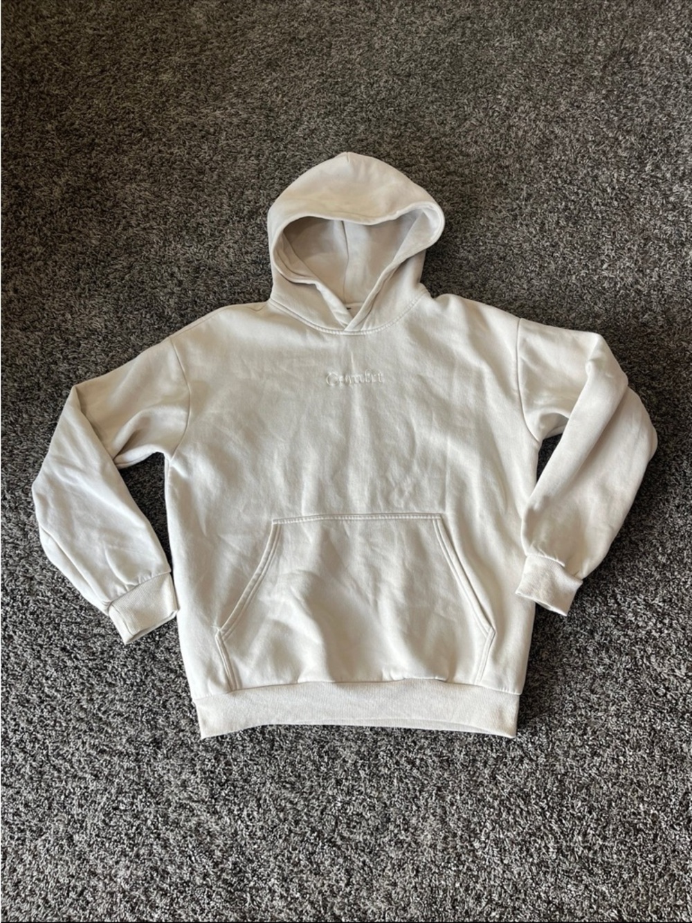 COMFRT Signature Hoodie & Jogger Set Cream / Oatmeal Top M Pants XS - Picture 2 of 11